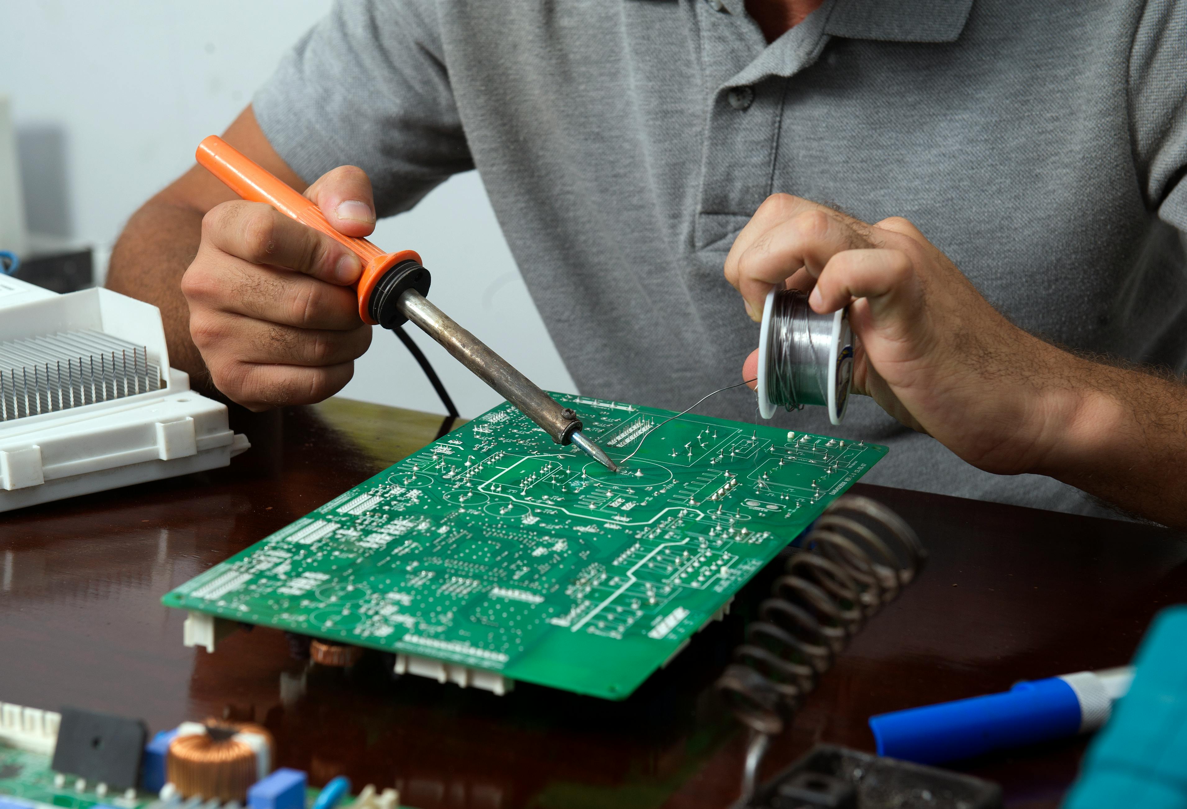 Circuit board soldering and precision work